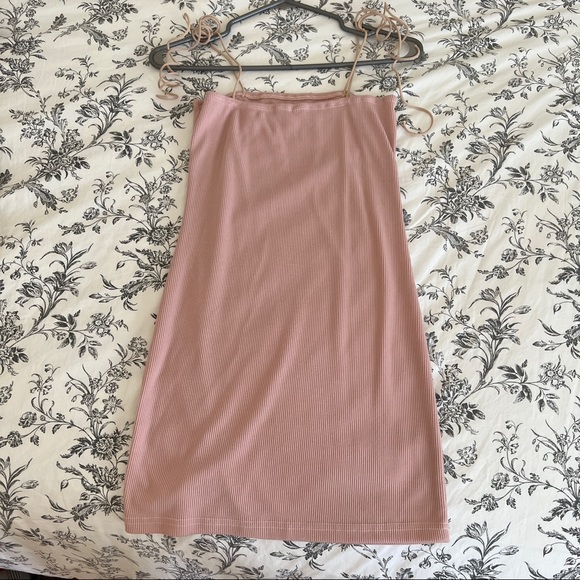 Light Pink One Piece Mini Dress - Picture 2 of 4